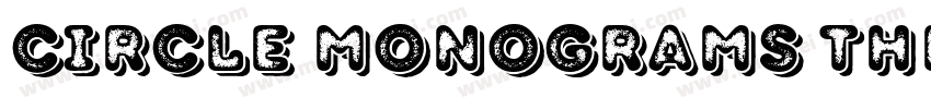 circle monograms thr字体转换